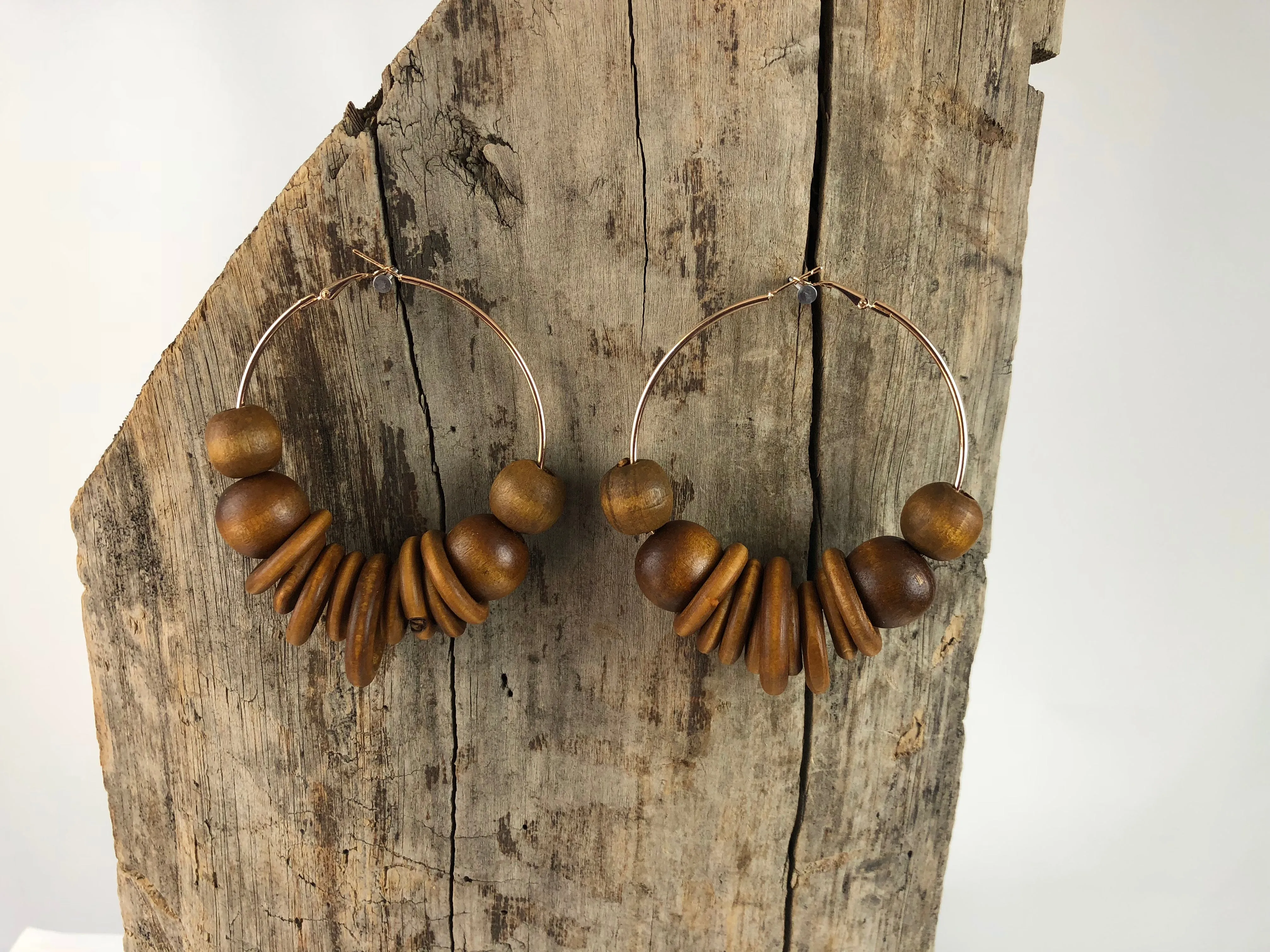 Hoopla Wooden Earrings