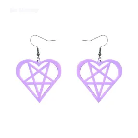 Inverted Pentagram Earrings