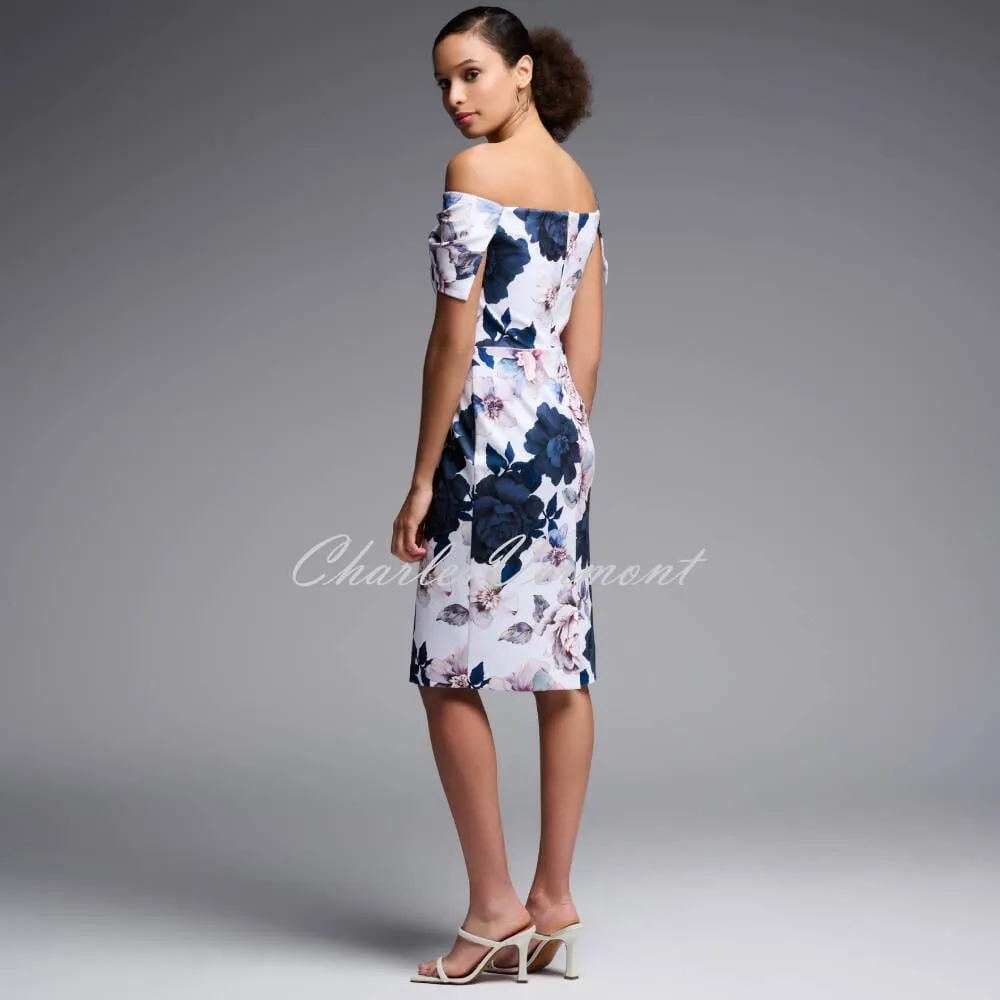 Joseph Ribkoff Floral Off-the-Shoulder 'Signature' Dress - Style 231745