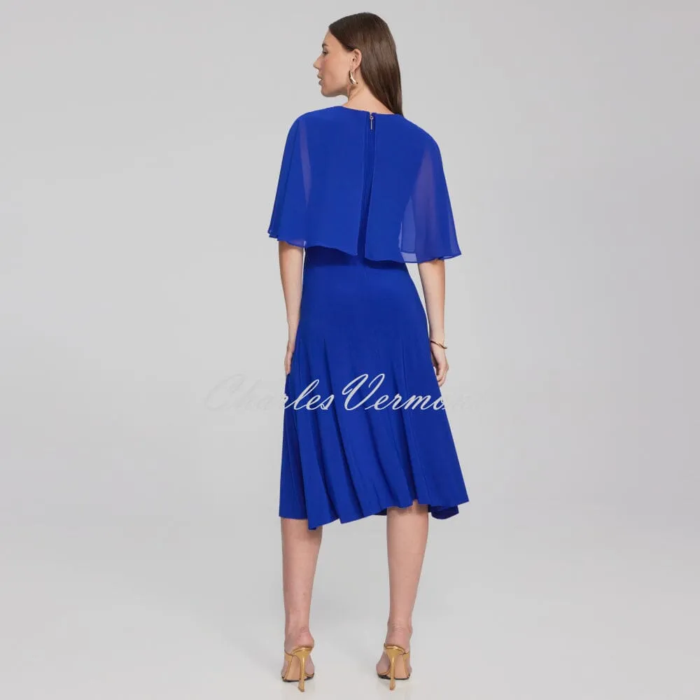 Joseph Ribkoff 'Signature' Dress With Cape Sleeve - Style 231757 (Royal Sapphire)