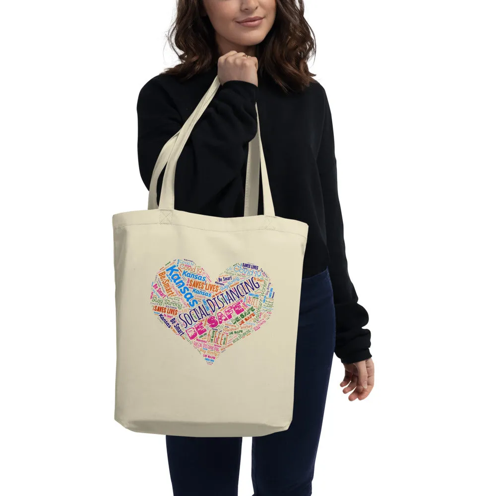 Kansas - Social Distancing Tote Bag - Eco Friendly