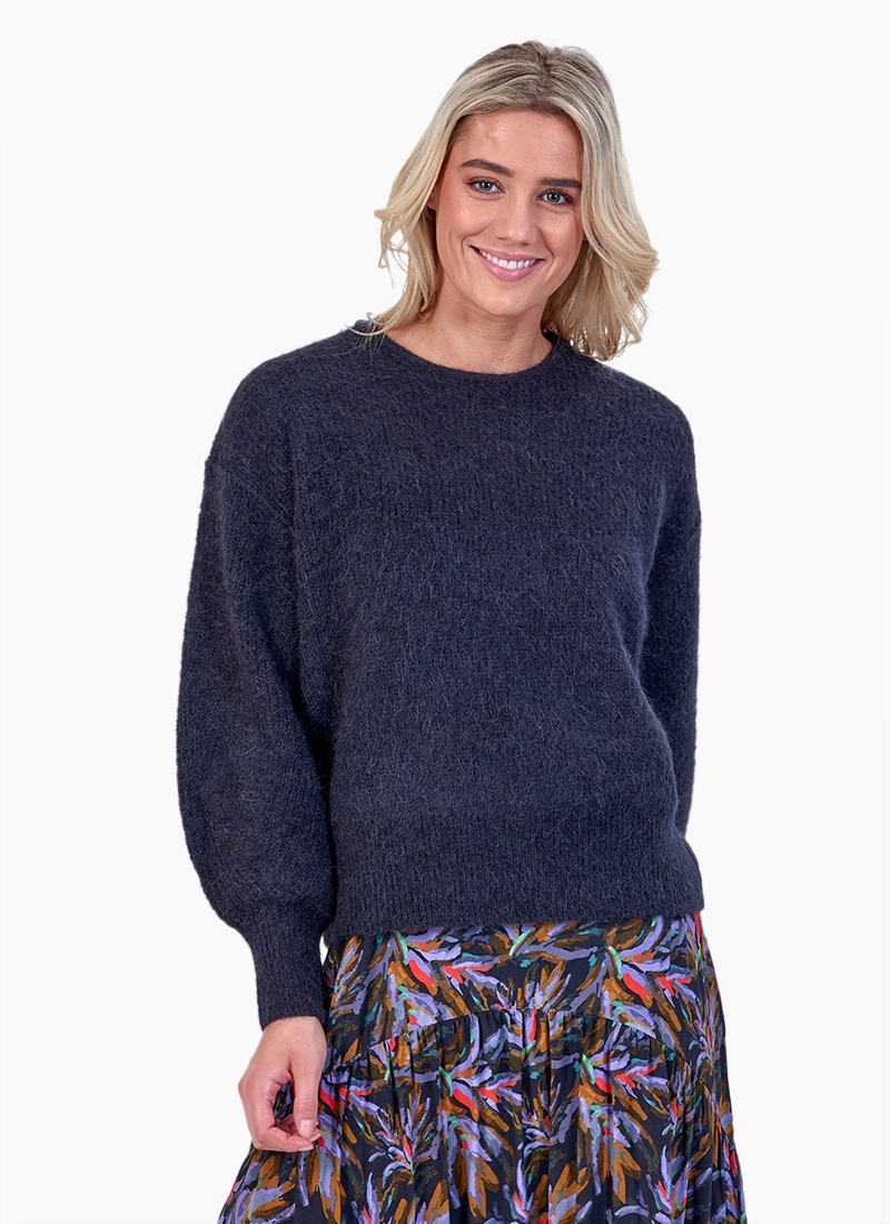 Knewe Note Sweater - Ink