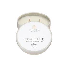 Linnea Sea Salt Petite Two Wick Candle