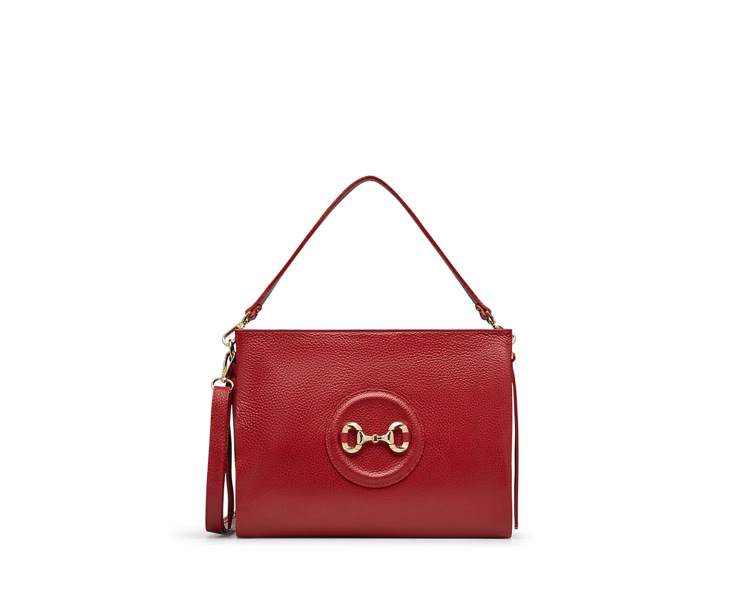 MARCO MOREO  Red Leather Shoulder  Bag