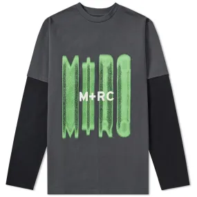 M+RC Noir Long Sleeve Double Layered TeeDark Grey