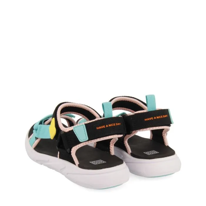 MULTICOLOR SANDALS WITH STRAPS AND ADJUSTABLE CLOSURE FOR WOMEN GROTTE