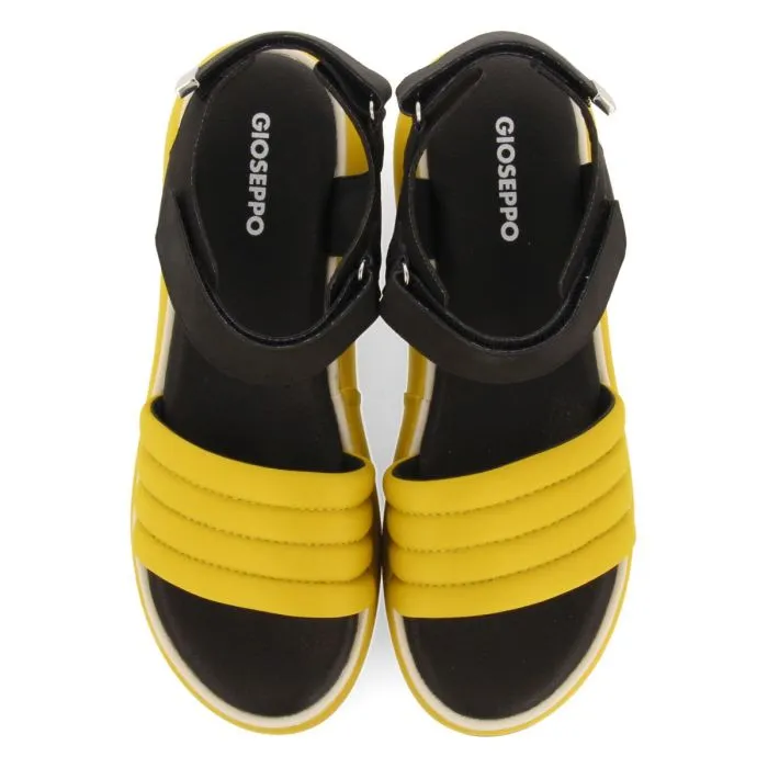 MUSTARD SPORTS SANDALS WITH PLATFORM FOR WOMEN CHEVAL