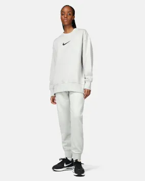 Nike Sweater- Oversized Fleece Light grey | Women | Junkyard