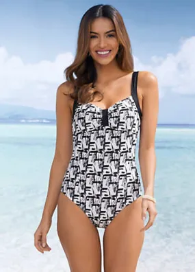 Non Wired Tummy Control Swimsuit by bonprix | Look Again