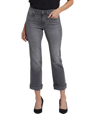 NYDJ Barbara Harbor Gray Ankle Crop Jean