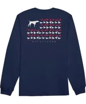 Ocean + Coast Men's Hunting Flag Long Sleeve Graphic T-Shirt