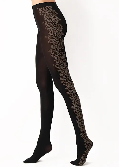 Oroblu I Love Italy Roma Black Tights ()