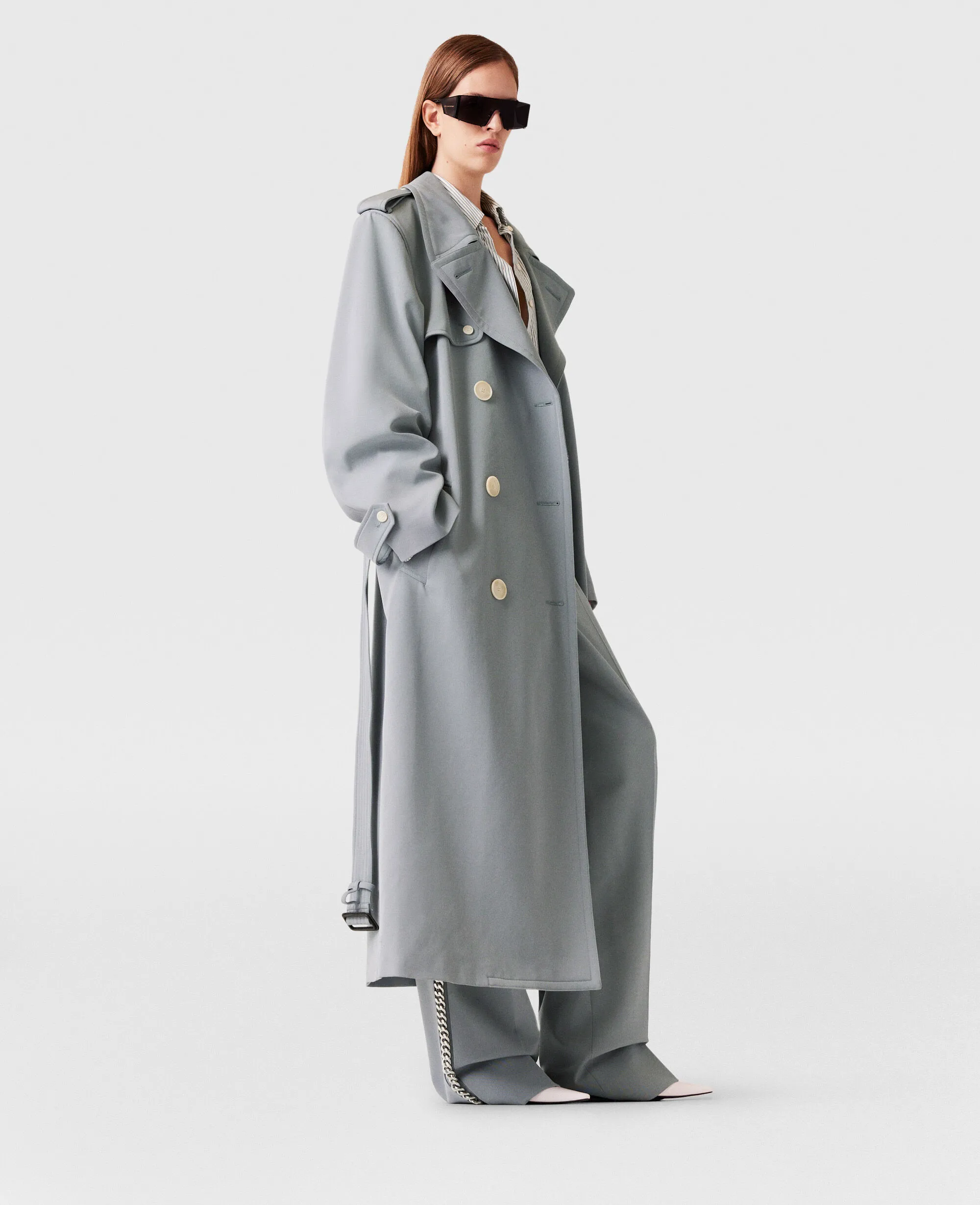 Oversized Belted Trench Coat