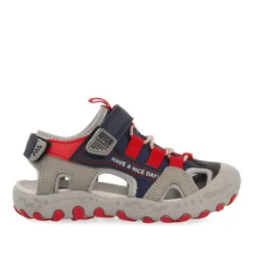 Parly boys grey sports sandals