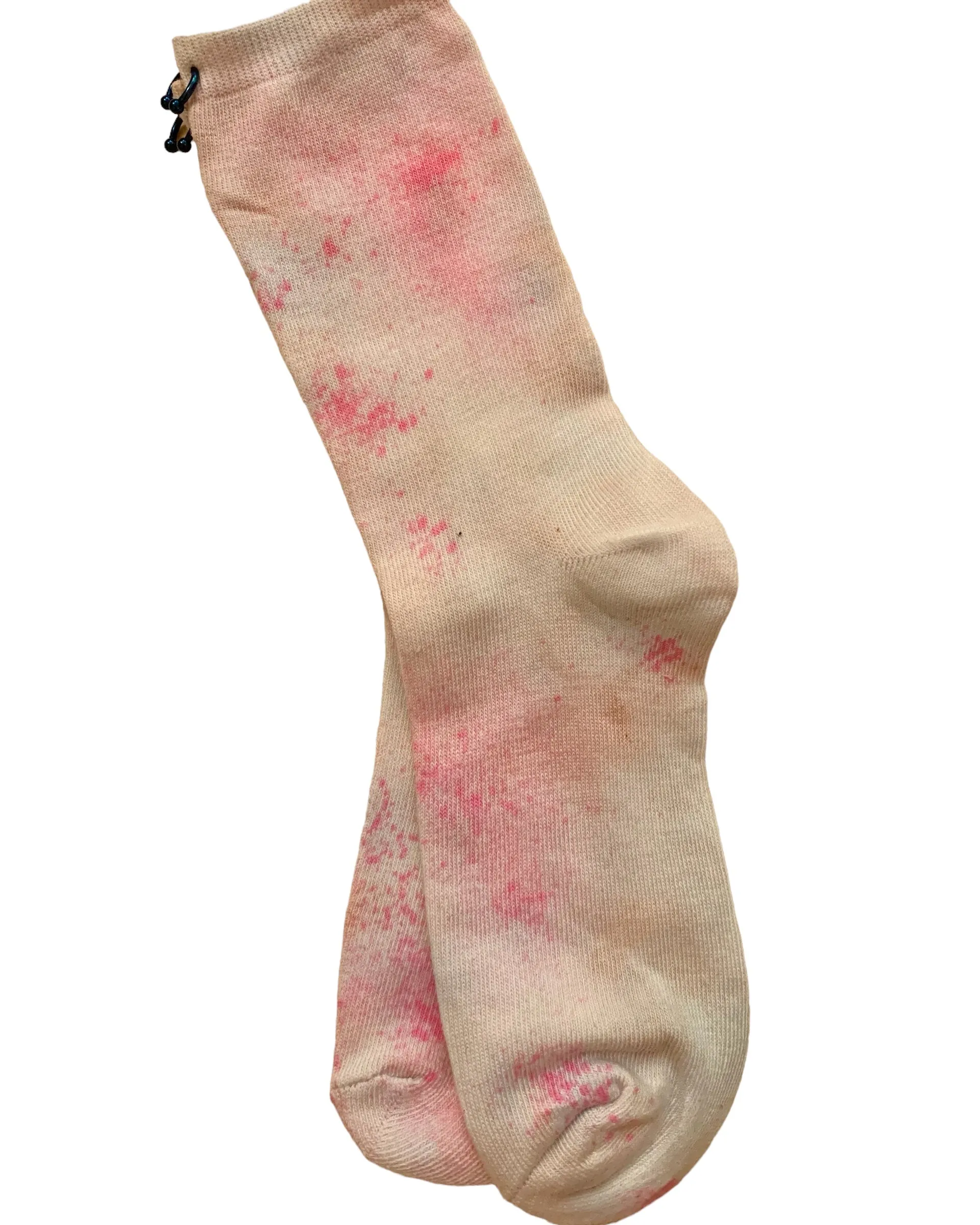 Pierced pink jaw breaker socks