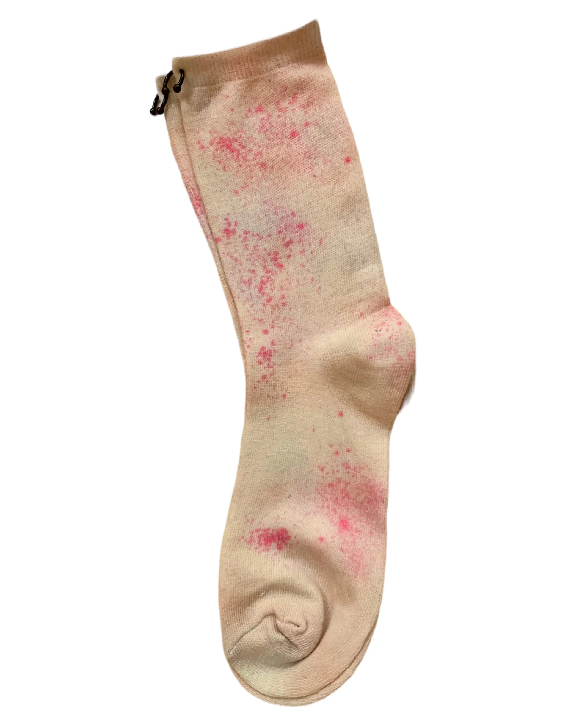 Pierced pink jaw breaker socks