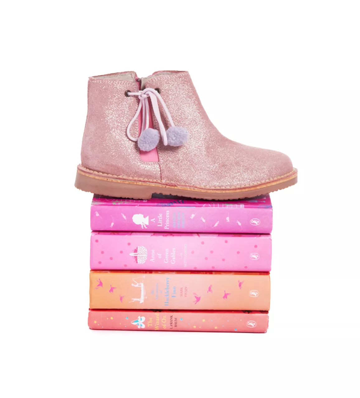 PomPom Chelsea Boots in Rose