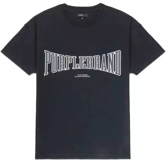 Purple Brand Inside Out Heavyweight SS Black Beauty Tee (Black) P101-JHBB224