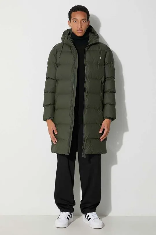 Rains jacket 15130 green color