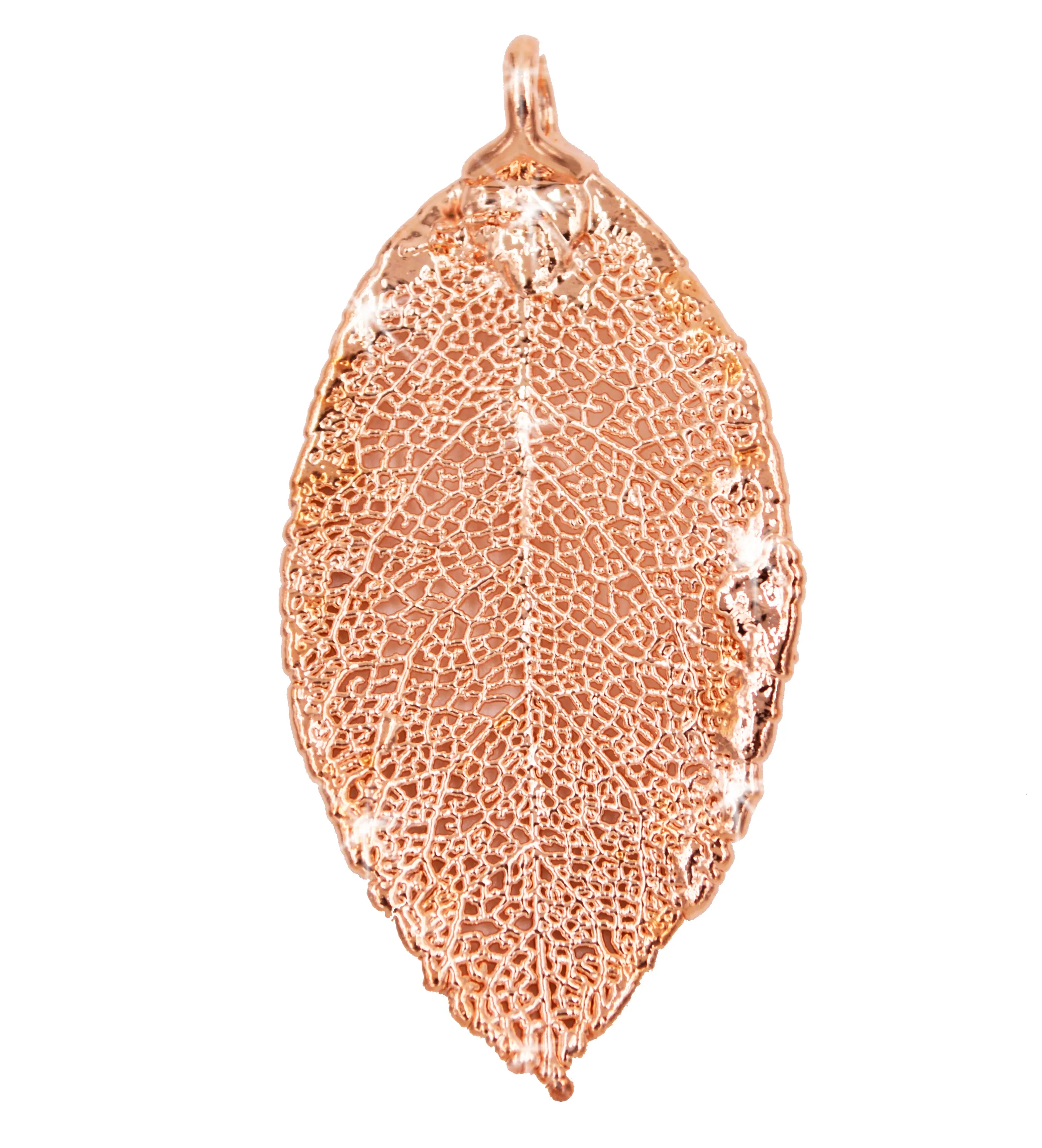 Real Leaf PENDANT ROSE Genuine LEAF Dipped in Rose Gold