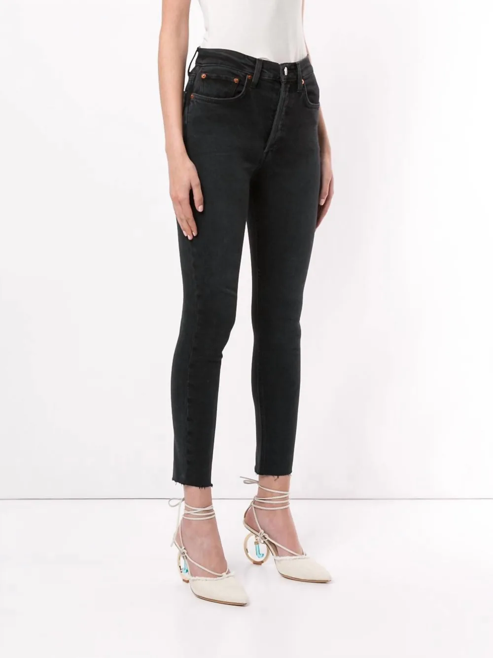 RE/DONE - 1893Whrac High Rise Ankle Crop Jeans