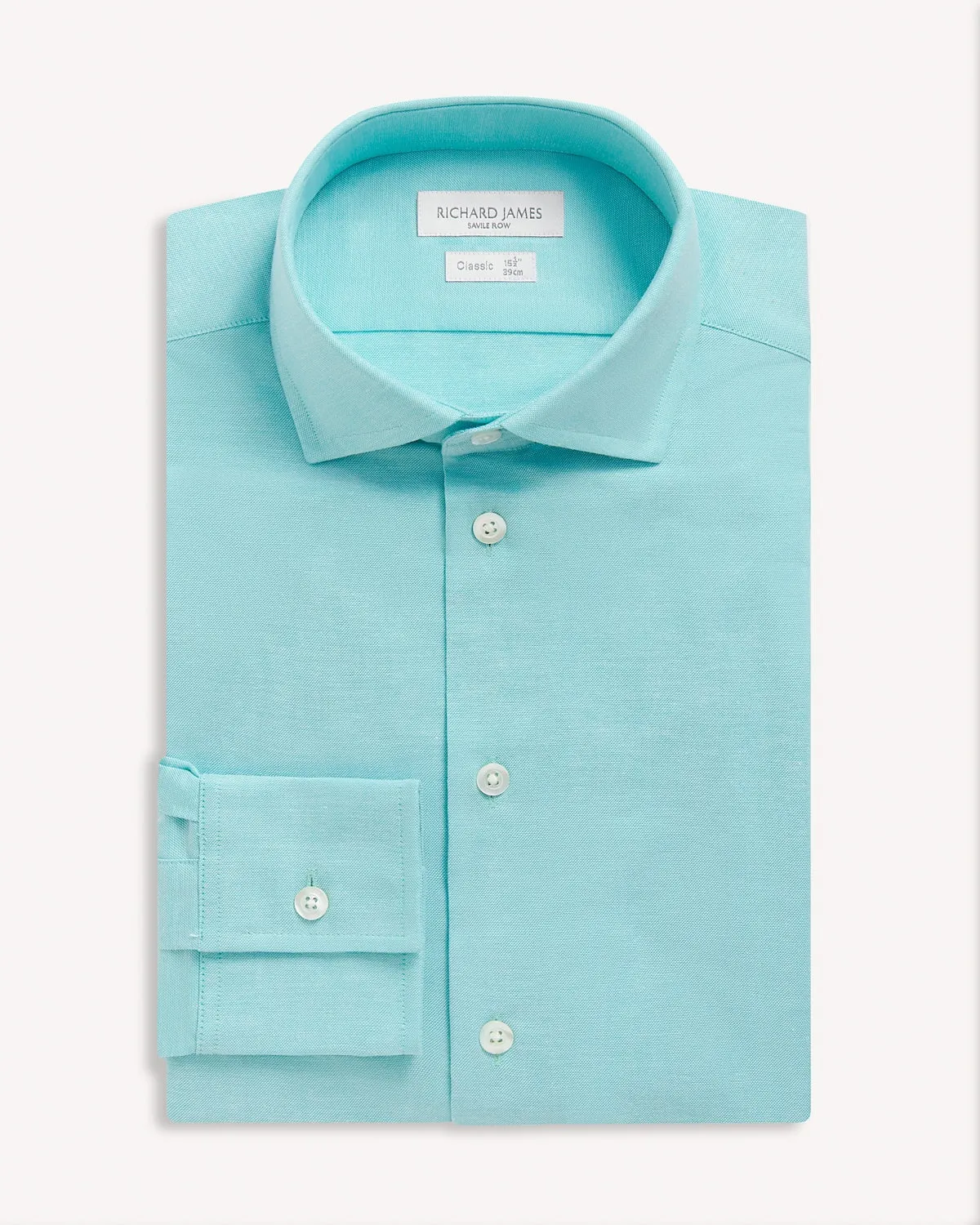 Richard James Textured Shirt Aqua