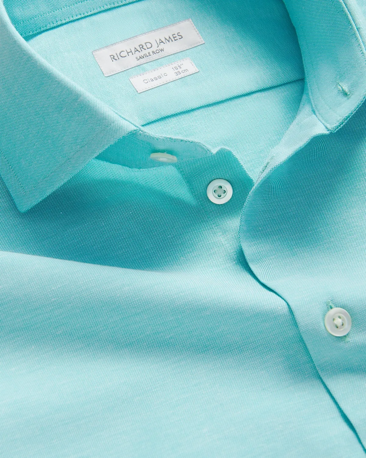 Richard James Textured Shirt Aqua