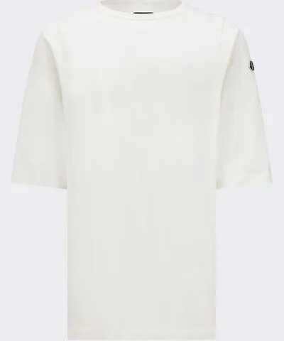 Rick Owens X Moncler Knitted Short Sleeve T-shirt Milk