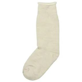 RoToTo - Double Face Merino Cotton Crew Socks - Oatmeal