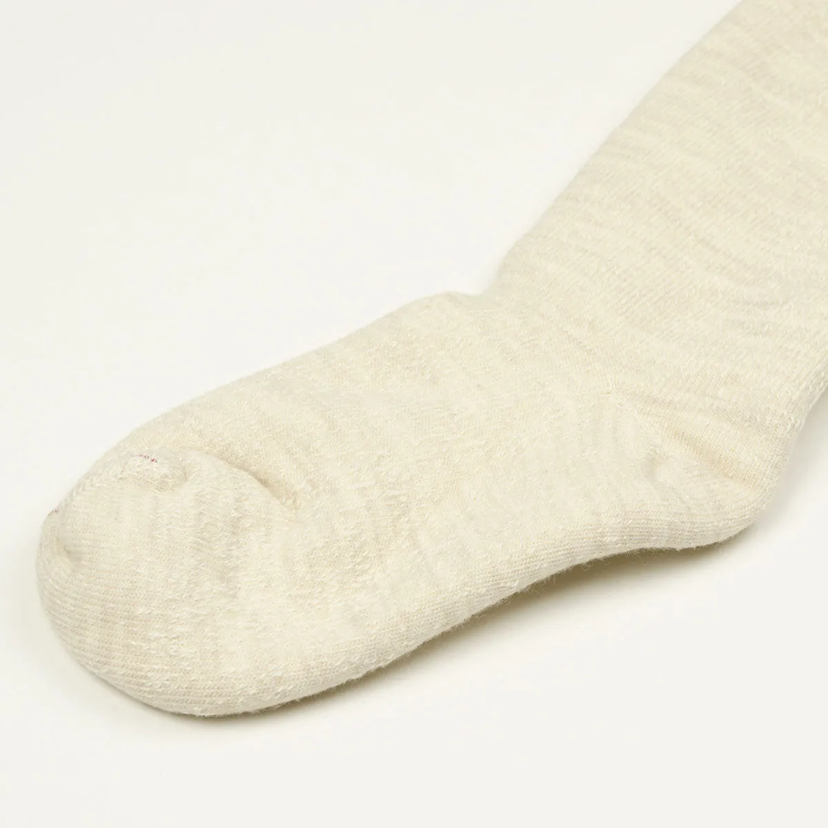 RoToTo - Double Face Merino Cotton Crew Socks - Oatmeal