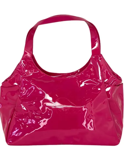 SHOPPING BAG FUCSIA TESSUTO LUCIDO