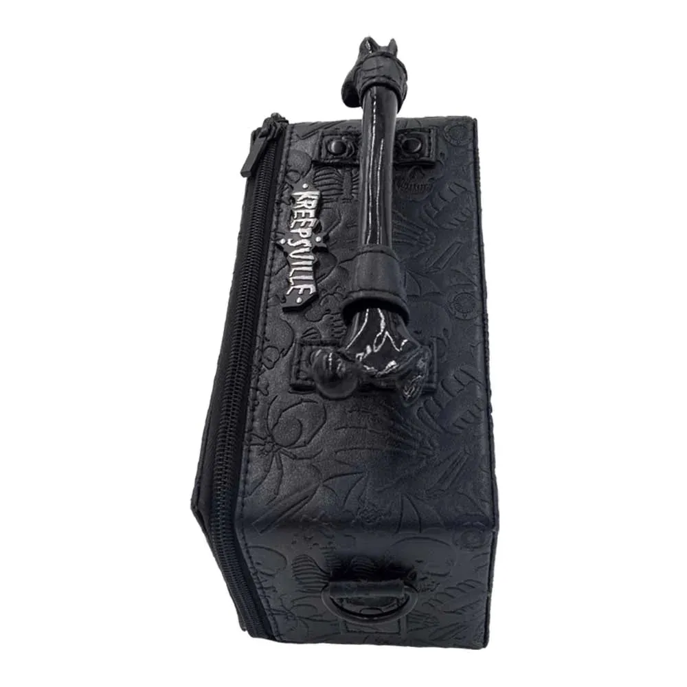 Skull Embossed Coffin Bag