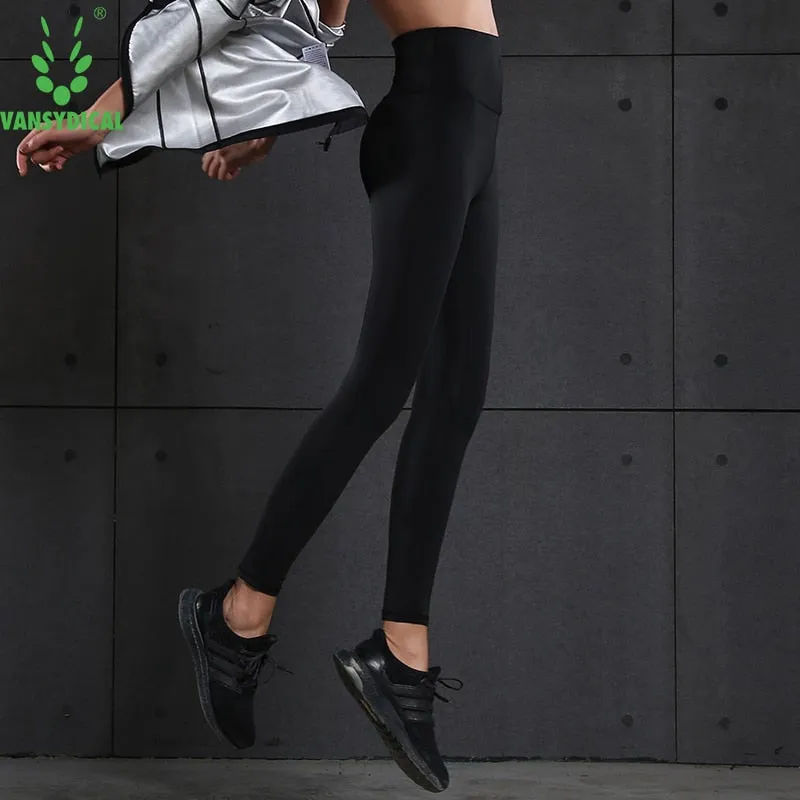 Slim Yoga Leggings Women Perspiration Running Tights High Waist Workout Pants Female Hot Sweat Sports Trousers