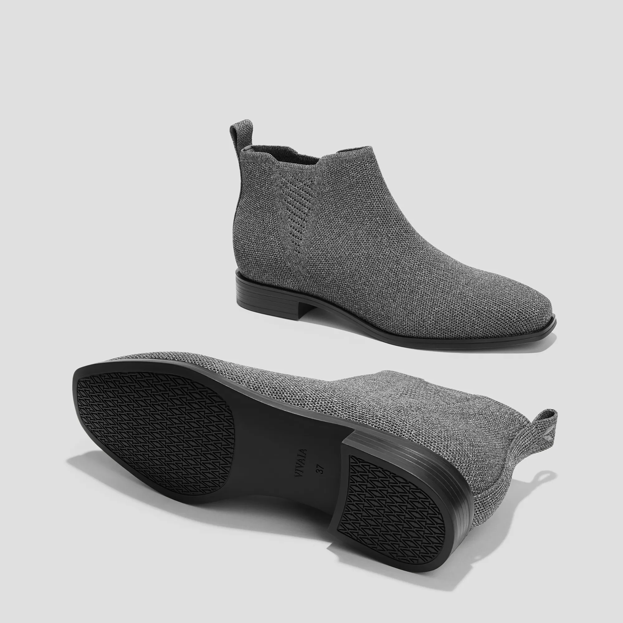   Slip-On Square-Toe Ankle Chelsea Boots (Ryan Slip-On)