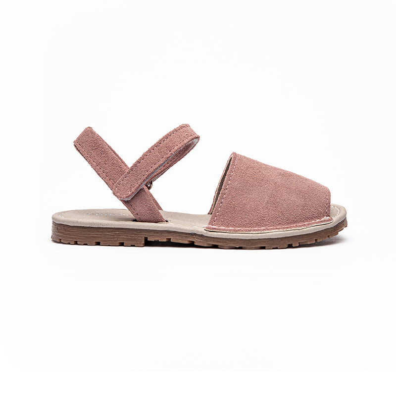 Suede Sandals in Rose