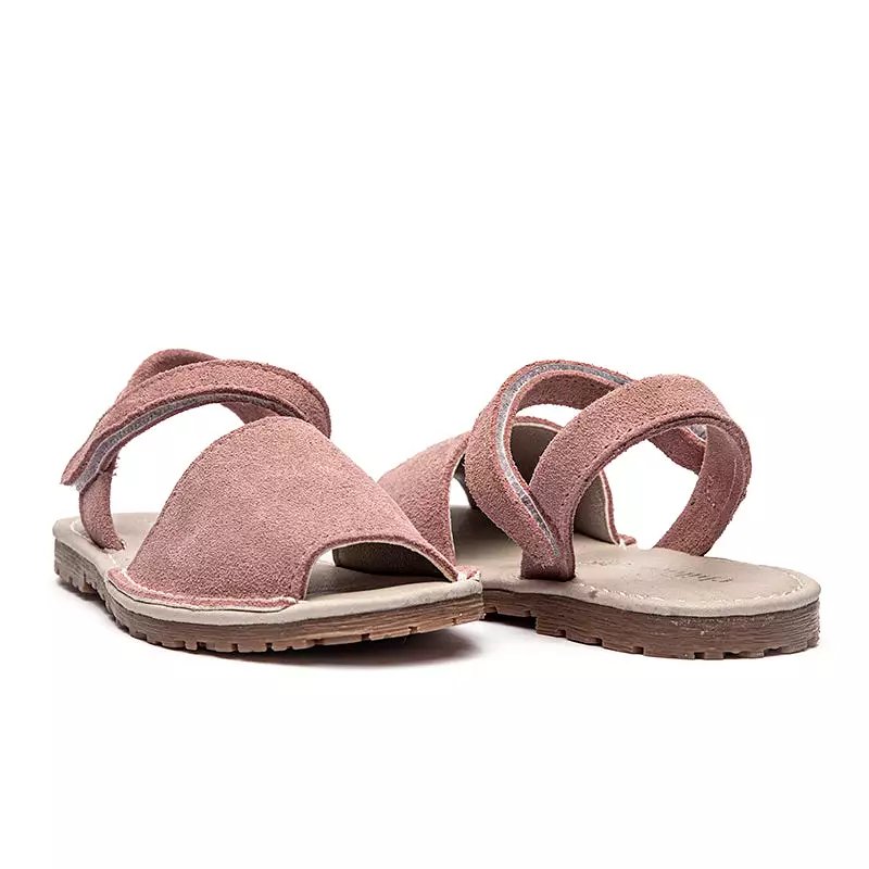 Suede Sandals in Rose