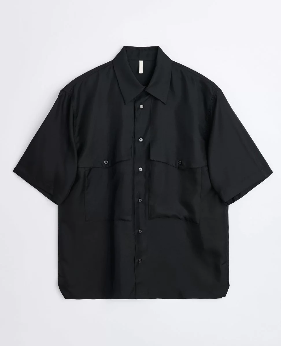 Sunflower SILK SHIRT SS Black SS24