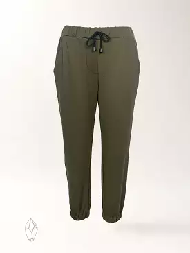 Sunrise Jogger - Olive Twill Ponte