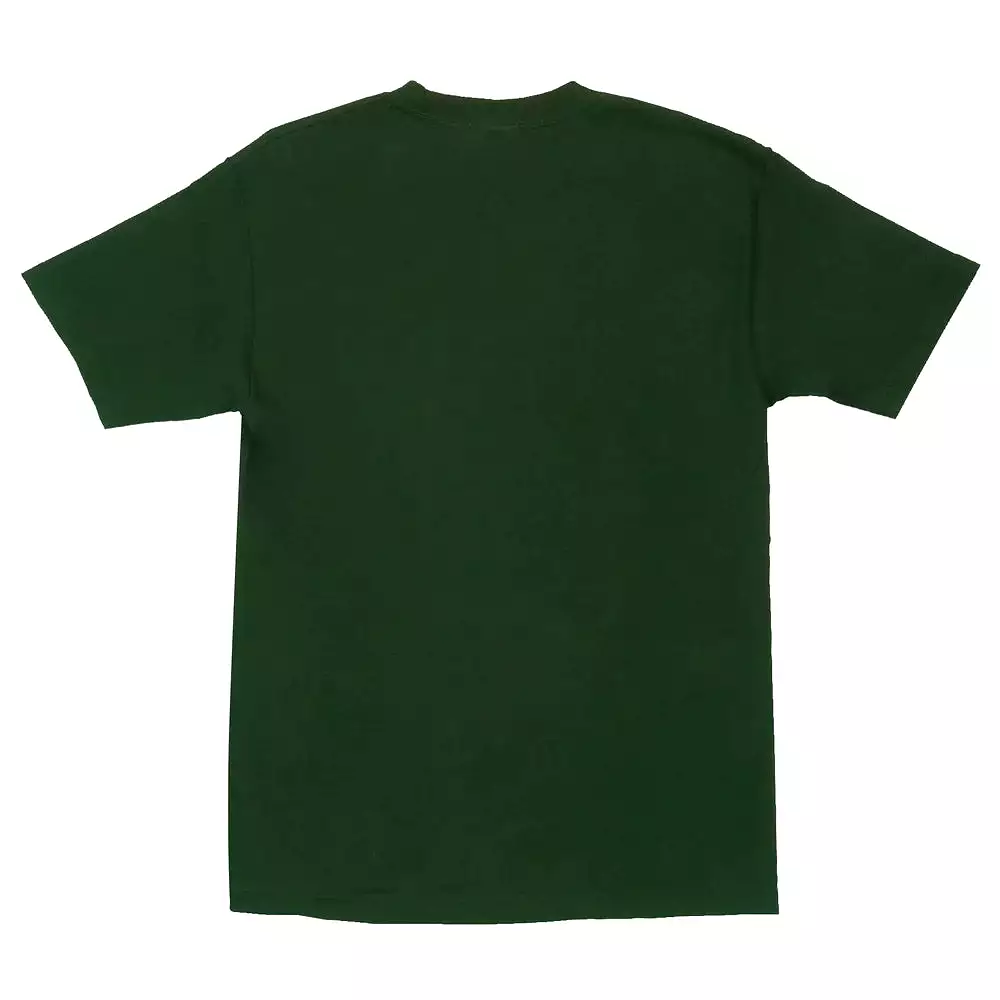 T-SHIRT SANTA CRUZ X THRASHER SCREAMING LOGO SS FOREST GREEN