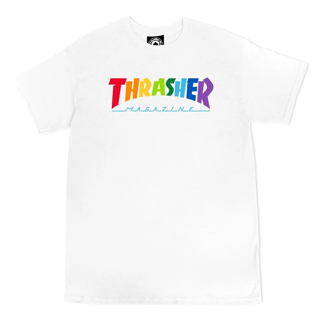 T-SHIRT THRASHER RAINBOW MAG LOGO SS