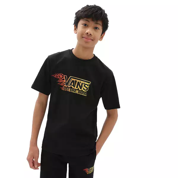 T-Shirt Vans BY Metallic Flame Ss Black - Kids