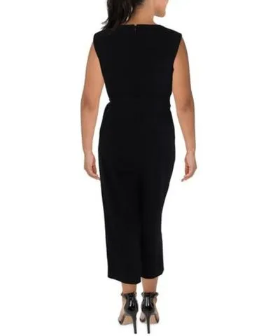 Tahari ASL Plus Womens Solid Polyester Jumpsuit