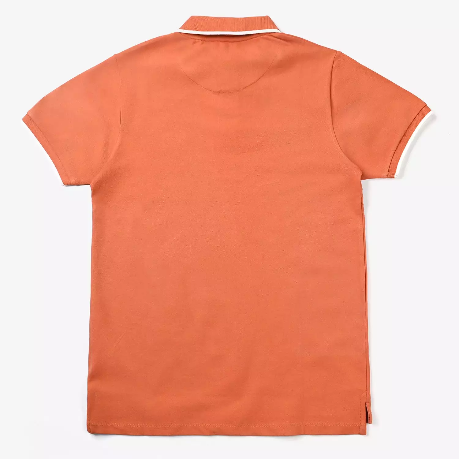 Teens Boys Lycra Pique Fashion Polo Sunday-Rust