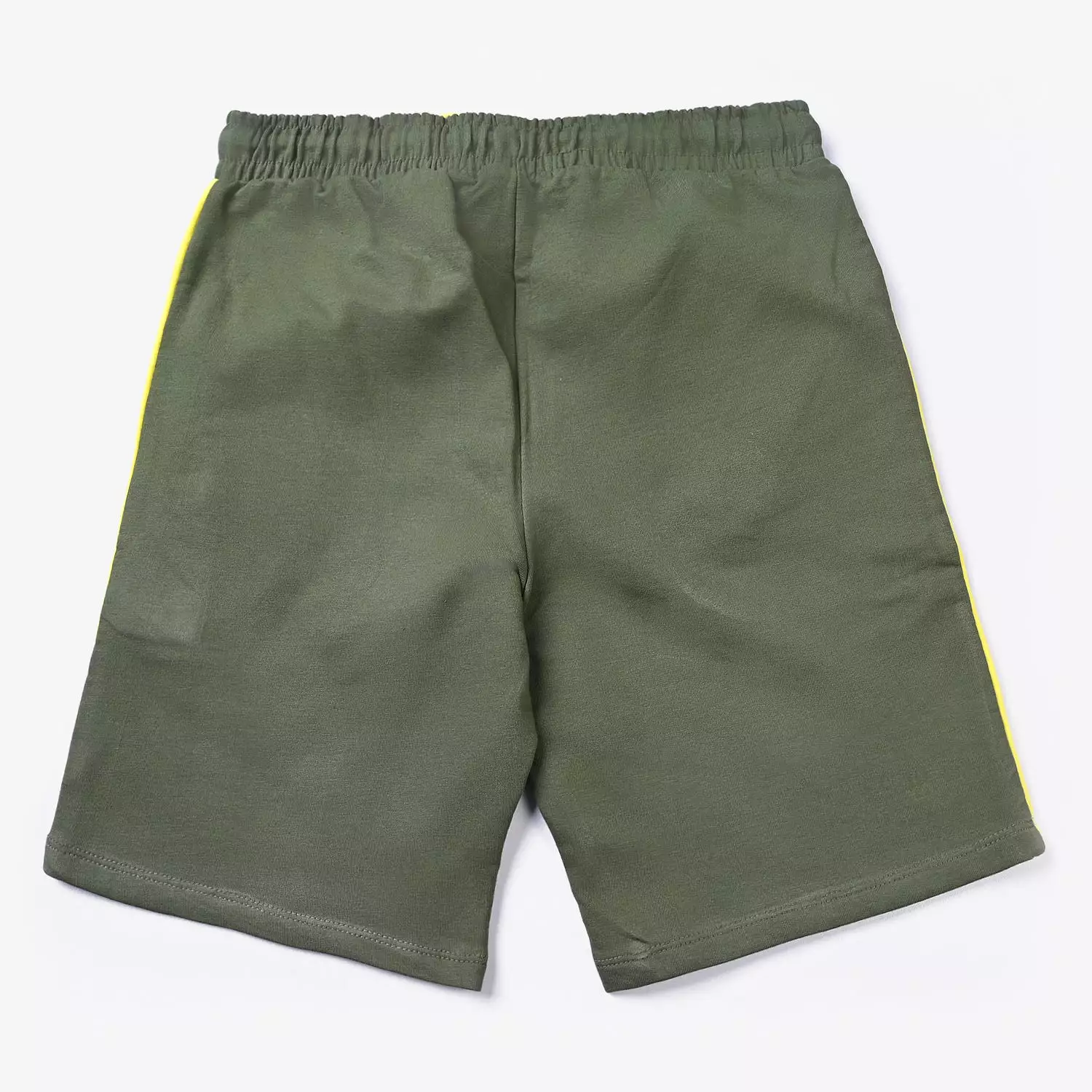 Teens Boys Lycra Terry Knitted Short New Things-Olive