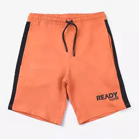 Teens Boys Lycra Terry Knitted Short Ready-Rust