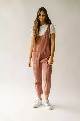 The Beckman Denim Overall in Rose