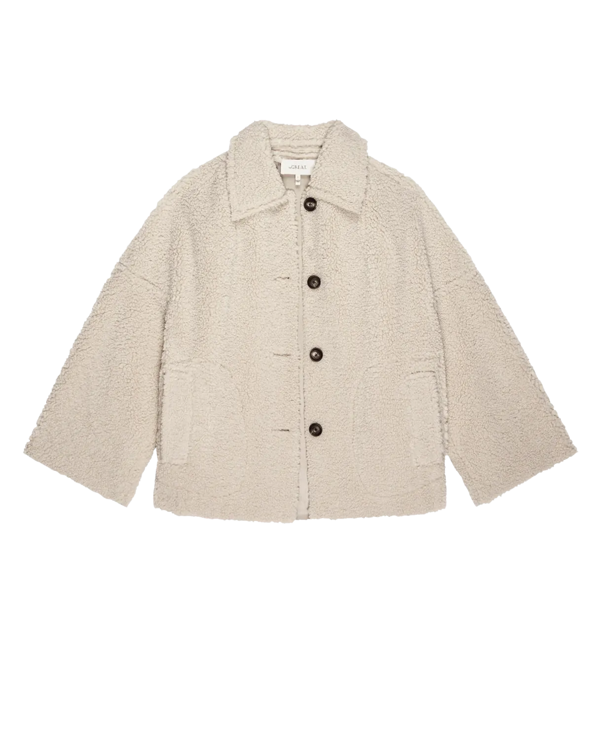 The Cropped Plush Car Coat - Malt