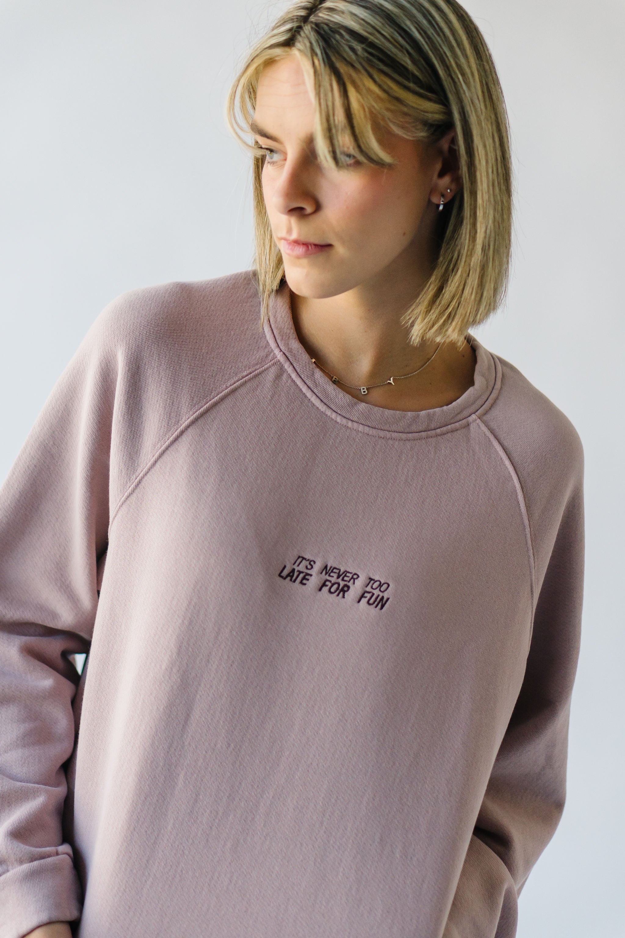 The Monique Pullover in Rose