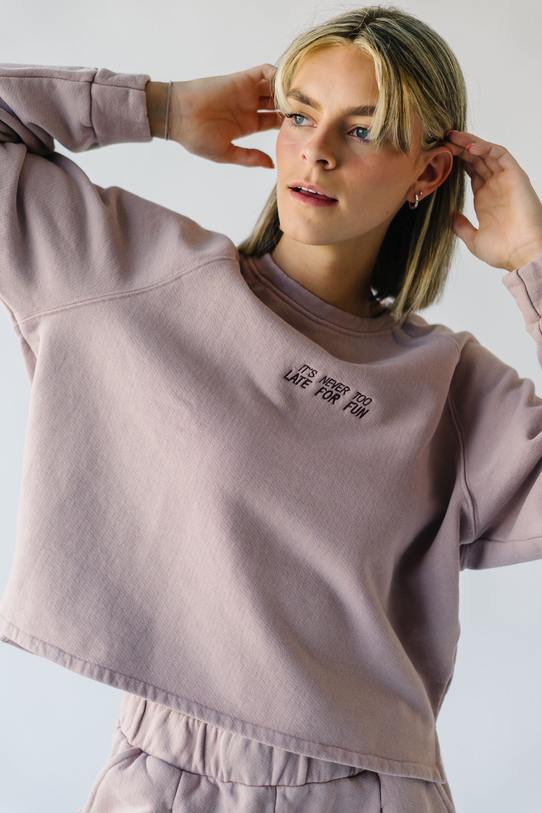 The Monique Pullover in Rose