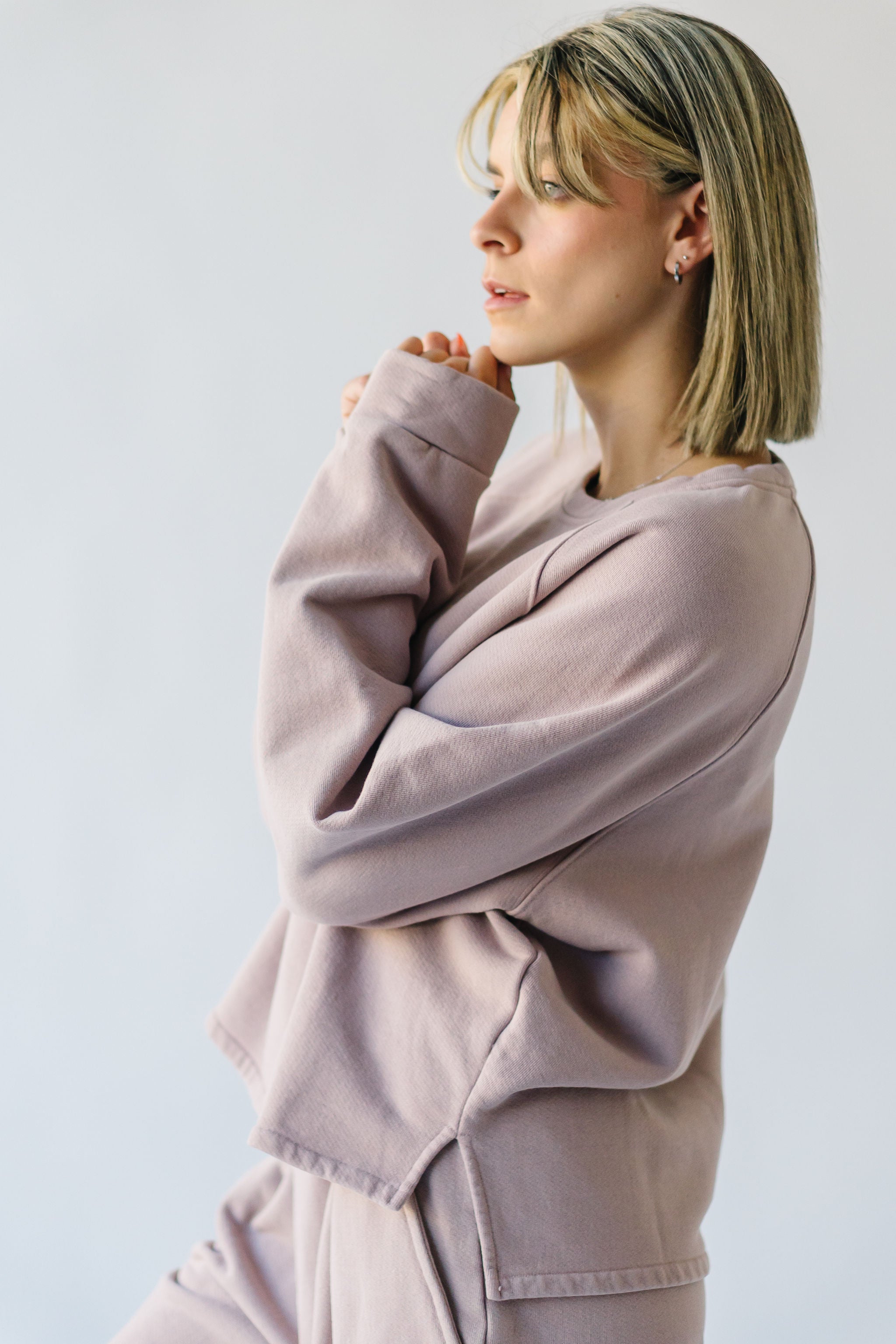 The Monique Pullover in Rose